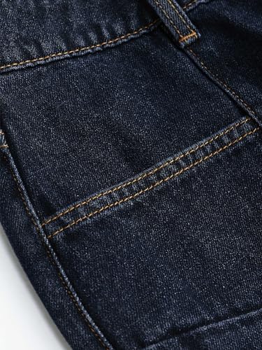 CIDER Mid Waist Pocket Wide Leg Jeans2