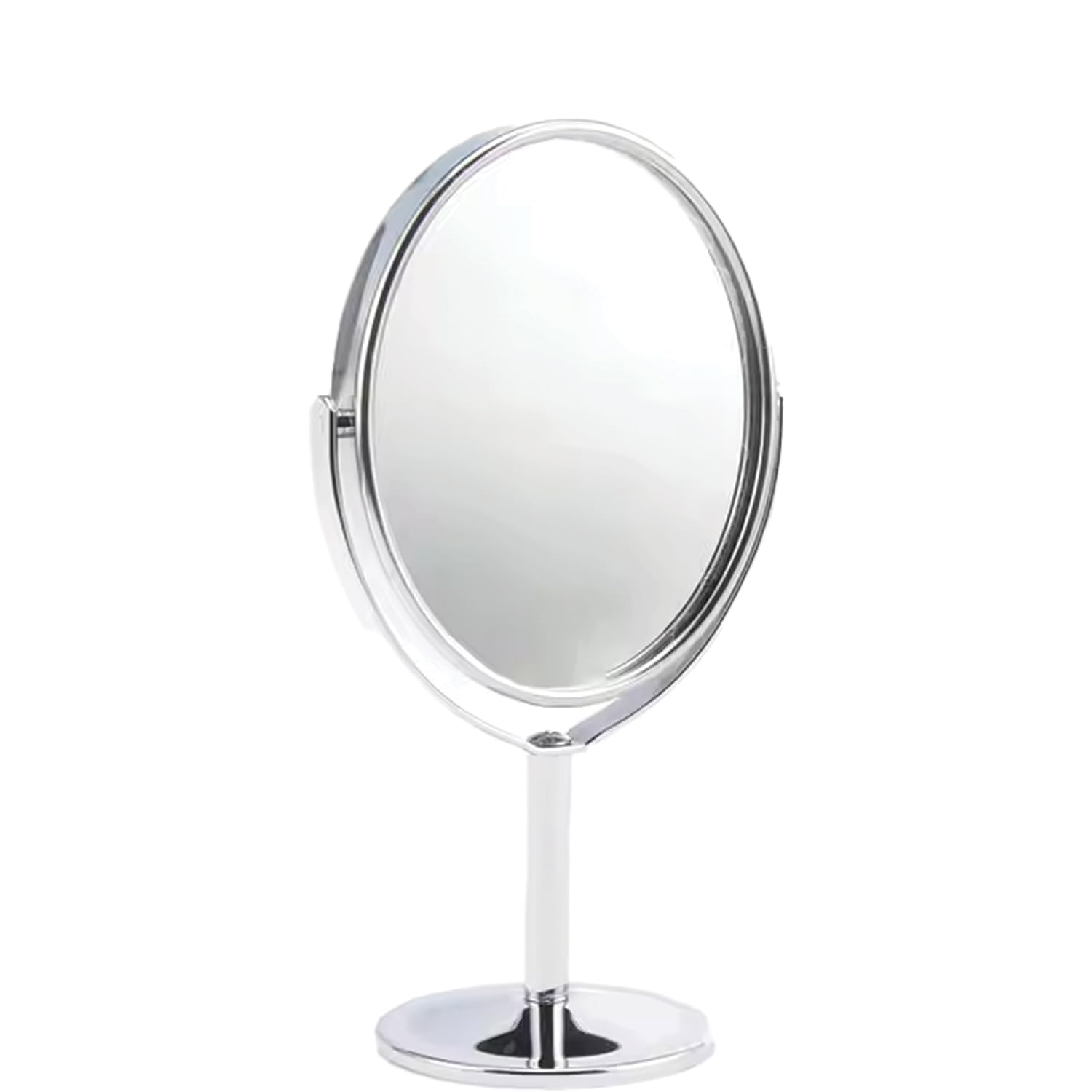 Temperia Magnifying Table Makeup Mirror with Stand - Small Vanity Concave Portable Foldable Travel Zoom Mirror for Face, Make Up, Desk, Shaving, Hostel, Ergonomic Design - (MN05)