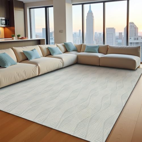 Vasip Alfombra Salon Antideslizante Alfombras Lavables en Lavadora Tapetes para Sala Habitacion Dormitorio Comedor Moderna Tapete Pelo Corto Tapete Quarto
