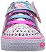 Skechers Shuffles-Party Pets, Zapatillas Niñas, Multicolor (SLHP Silver Sparkle Textile/Purple & Hot...