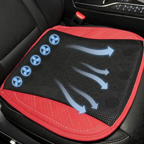 Coussin de voiture rafraîchissant à 5 ventilateurs et 3 vitesses - 4