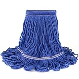 Woobroo Ersatz-Moppkopf mit Schlaufenenden für Nasswischer, Blau, universelles Kopfband