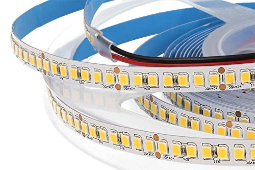 24 V bobina Led 25 W/M 3 Step 90 Blanco Cálido 1050 SMD 2835 5 metros Super luminoso 10000 lúmenes integrado, 25 W effettivo cada metro, IP20 Sin silicona, tono, LED con 3 Step Macadam Ellipse