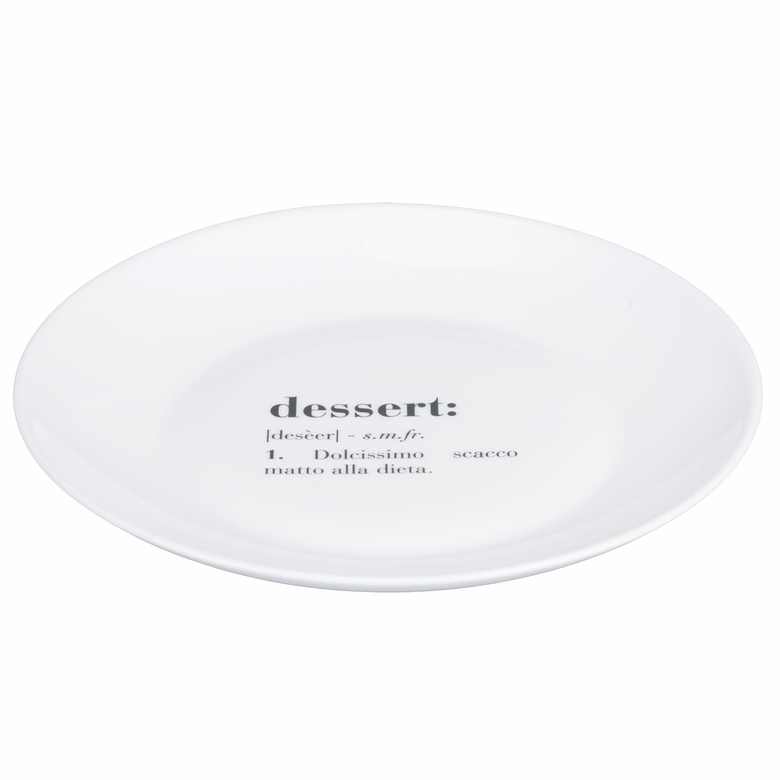 Set 6 Piatto frutta tondo 20,5 cm in vetro opalino, Victionary Dessert