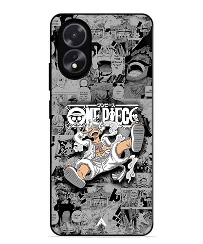 Image of Premium Anime 2 Case for Oppo A18 (Glossy Finish) Soft-Touch Metal TPU Back Cover, Shockproof, Designer, Aesthetic Mobile Phone Case