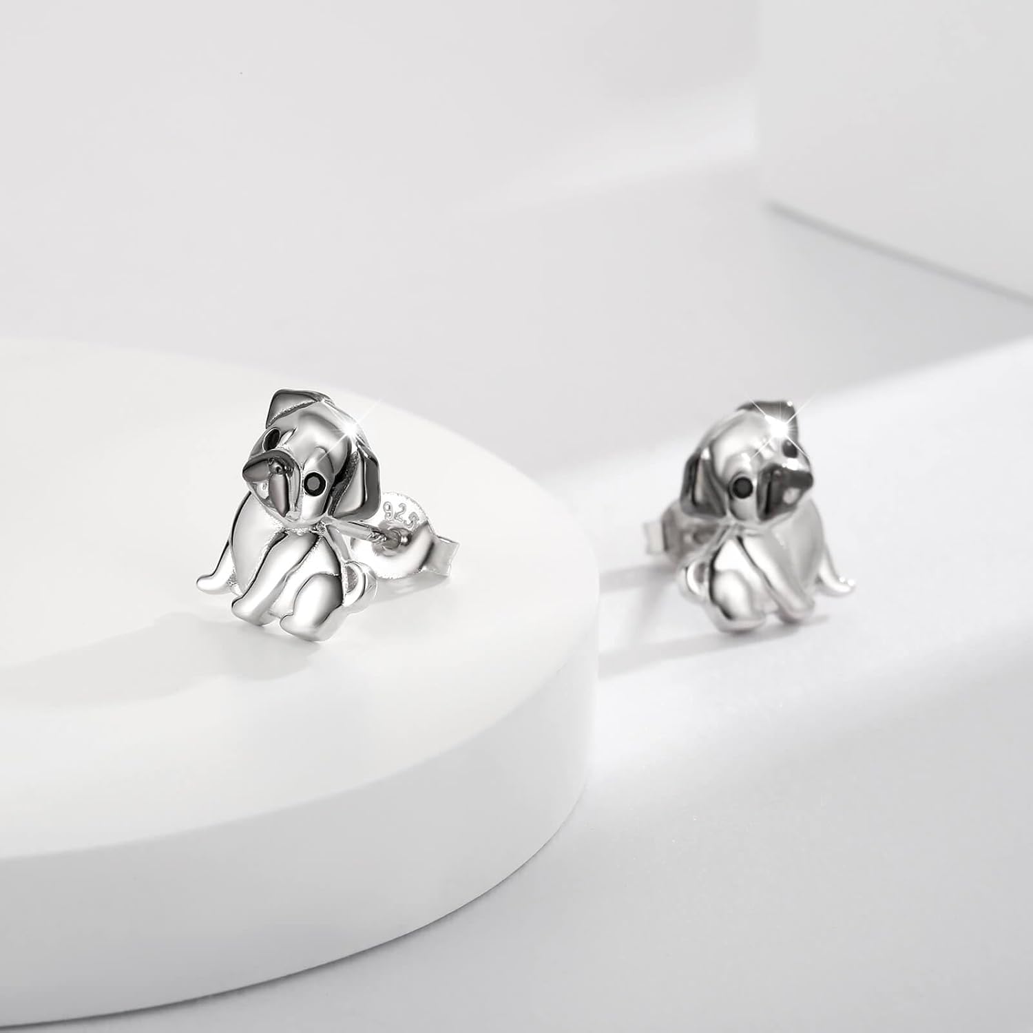 Sterling Silver Dogs Stud Earrings Pug French Bulldog Dachshund Schnauzer Golden Retriever Dalmatian Puppy Earrings Dog Jewelry Gifts for Pet Lovers - Image 6