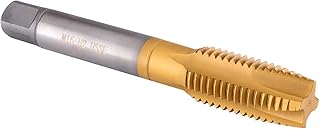 M16 Spiral Point Tap, HSS Titanium Coating M16 x 2 Spiral Point Plug Threading Tap