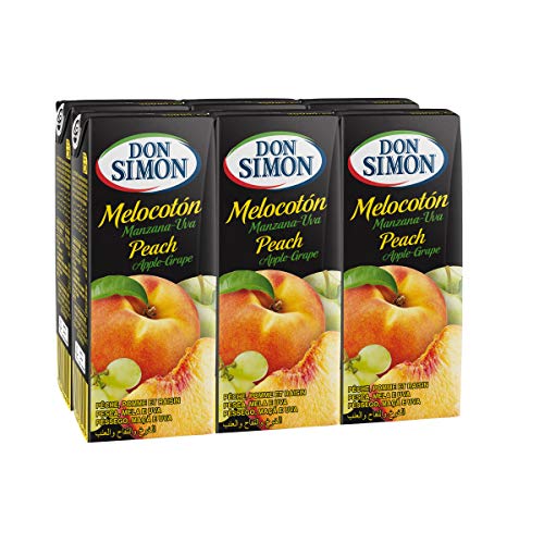 DON SIMON zumo de melocotón, manzana y uva pack 6 unidades 200 ml