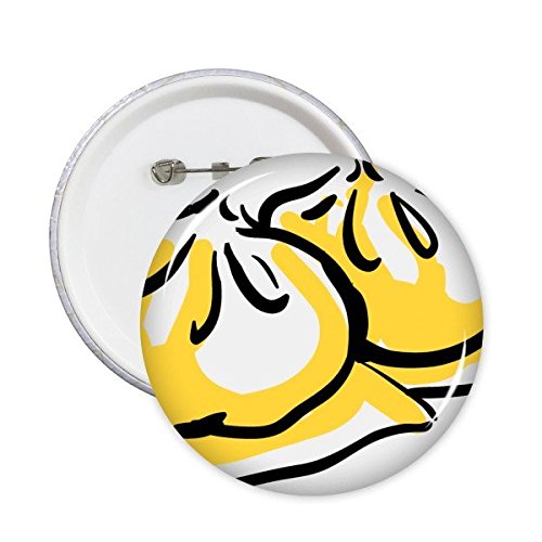 Badge chinois dim sum broches rondes nourriture asiatique tradition 5 pièces S DIYthinker