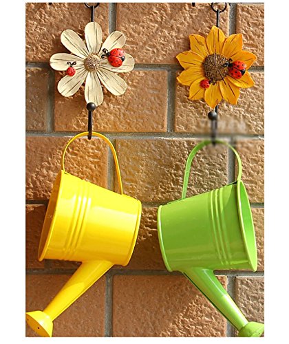 Decorative Resin Flower Shape Single Wall Hook | Wall Mounted Hanger | For Clothes, Hats, Keys And More | Bathroom Towel Hook (Pack Of 4 Pcs) #TOP5