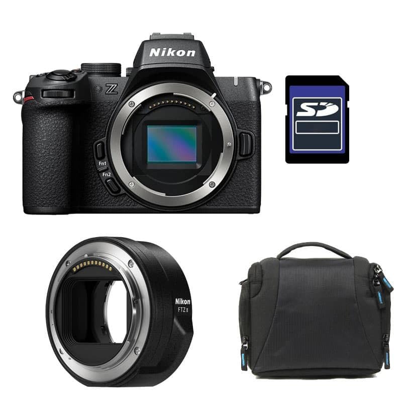Kit Photo Personnalisé crée à l'aide de NIKON Z50 II Nu + Sac + Carte SD 8 Go + Adapt