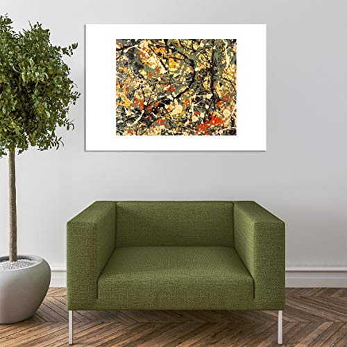 Jackson Pollock Numéro 8 1949 Giclée d'Art Mat avec Cadre Prestige - 7