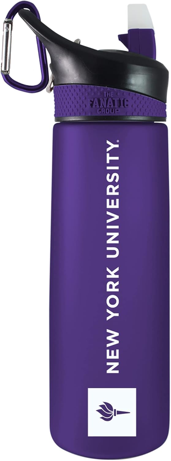 The Fanatic Group New York University Tritan Plastic Frosted Sport Bottle, Design-1 - Purple