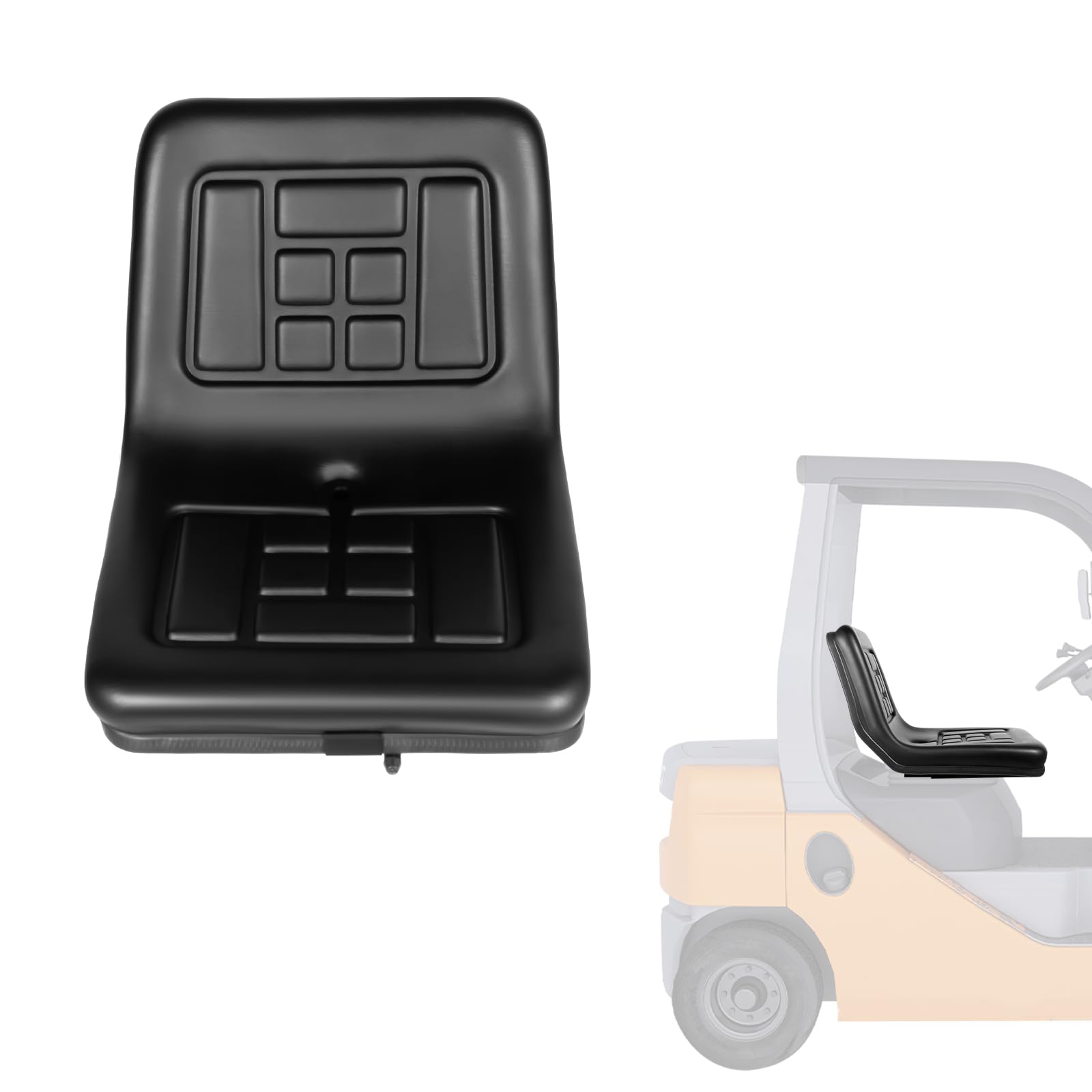 Traktorsitz Schleppersitz Gabelstaplersitz Traktoren Sitzschale Sitz, Universal Minibagger Aufsitzmäher Gabelstapler schale für Traktor Rasenmäher