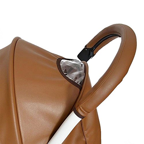 Kinderwagen-Zubehör für Kinderwagen, Armlehne, Polyurethan-Schutzhülle für Armlehnenbezüge, Griff und Rollstühle, Braun Cover