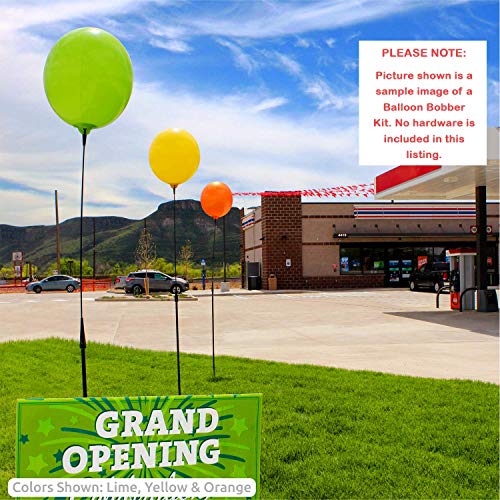 Image of BalloonBobber - Seamed Reusable Helium Free Replacement Balloons (5-Pack) - Plastic Outdoor Balloons