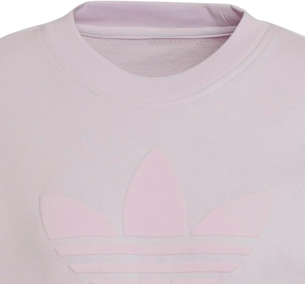 adidas Originals Womens Crew Pullover Sweatshirt, Almost Pink