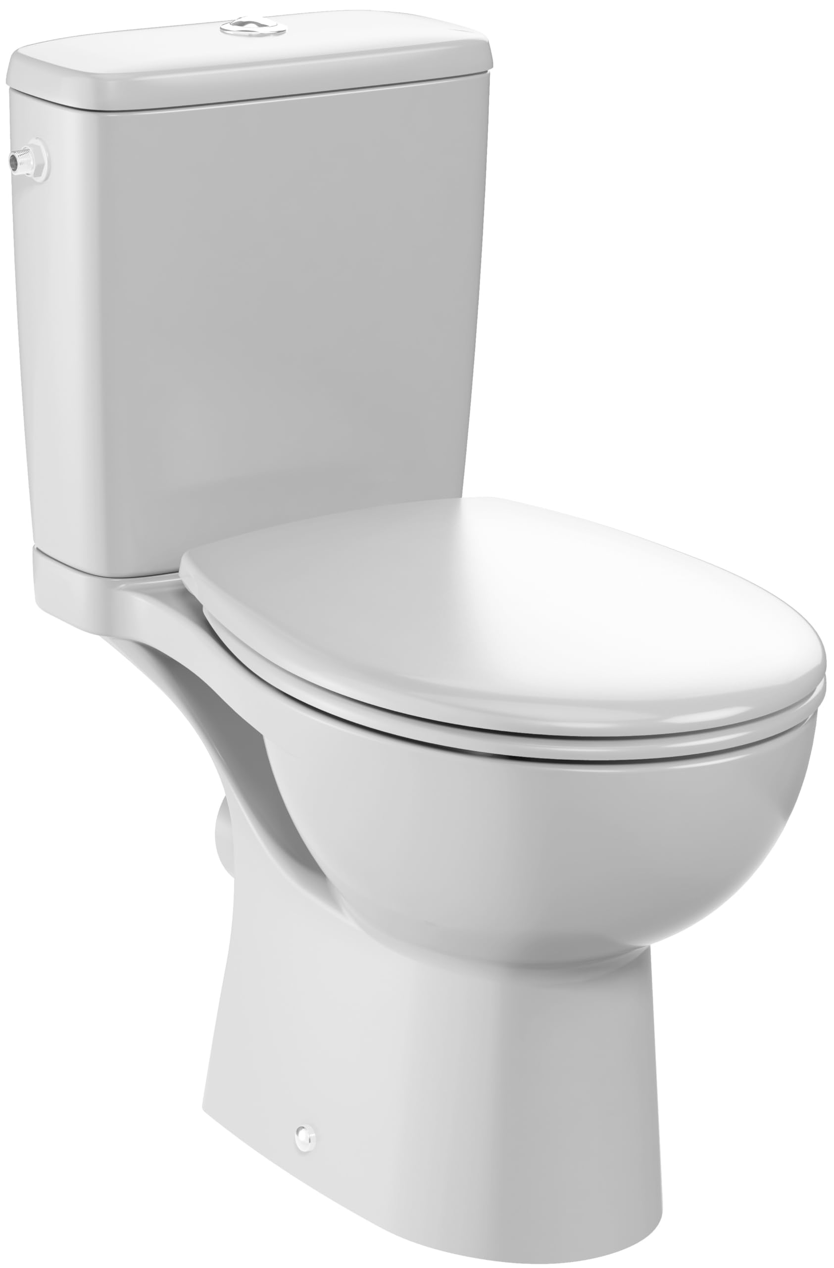 Jacob Delafon - Pack WC au Sol Sans Bride Camille - Sortie Horizontale - Réservoir 3/6L Econome en Eau - Abattant Extraplat Fermeture Douce - Céramique recyclée - 36x65x77 cm - Blanc - E40945-00