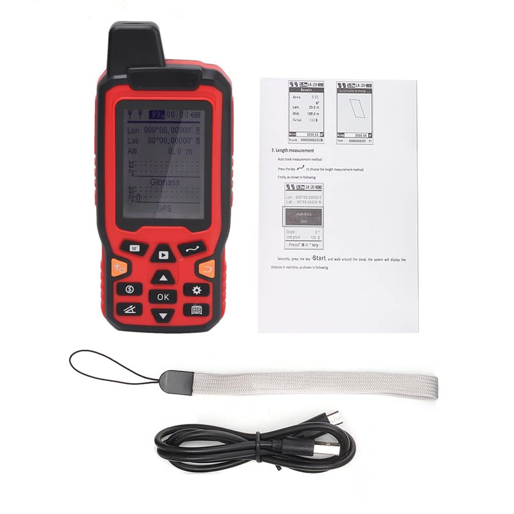 Landflächenmesser Handheld-GPS-Navigationsflächenmesser mit 2,4-Zoll-LCD-Display für die Anzeige der Flächenlänge in Echtzeit
