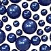 150 Floating Royal Blue/Navy Pearls - Jumbo Sizes - with Must Have Transparent Water Gels KIT for The Best Floating Effect - Fills 2 GL of Gels for Vases-Warm White Submersible Fairy Lights
