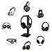 GeekDigg Headphone Stand Gaming Headset Holder for Desk Cable Organizer & Cellphone Stand for All Headphones Size Headphone Holder Set Gaming PC Accessories Gaming Station – Black