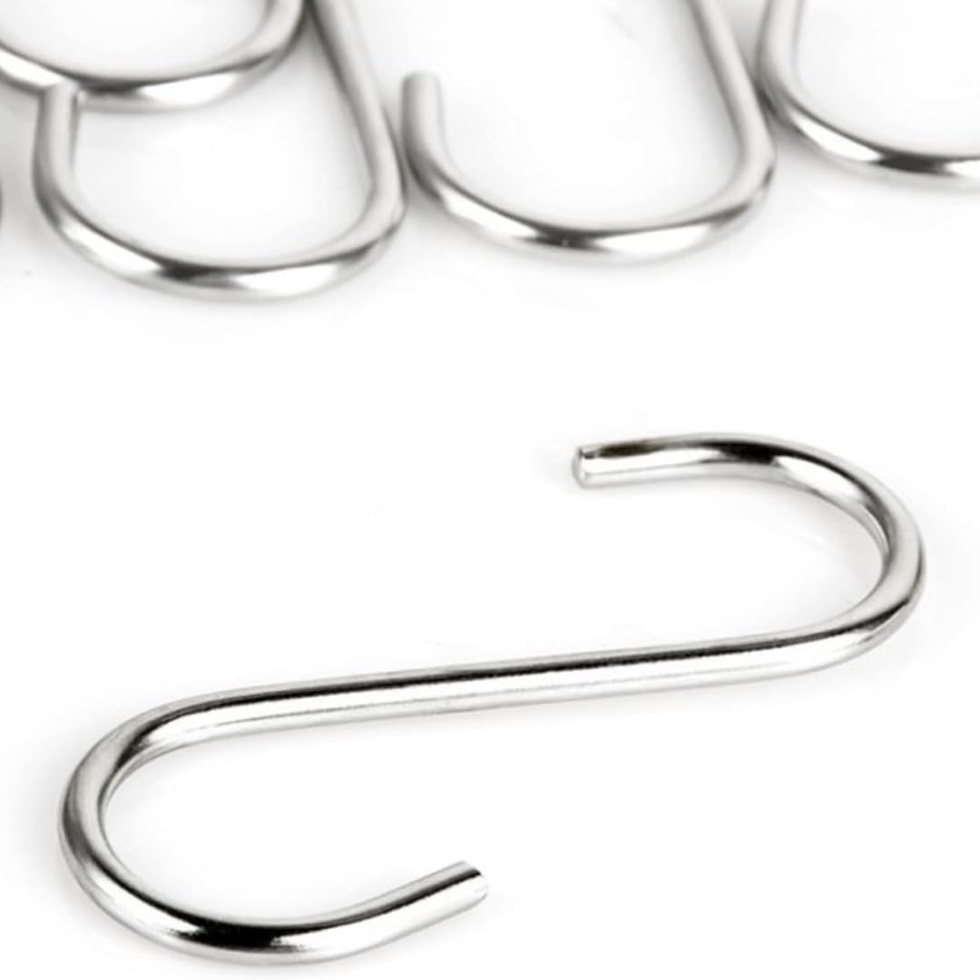 PARENCE.- Zestaw 13 metalowych haczyków S - 3 rozmiary (10 cm, 6 cm, 3,5 cm) - Wielofunkcyjny do kuchni, łazienki, ogrodu i przechowywania