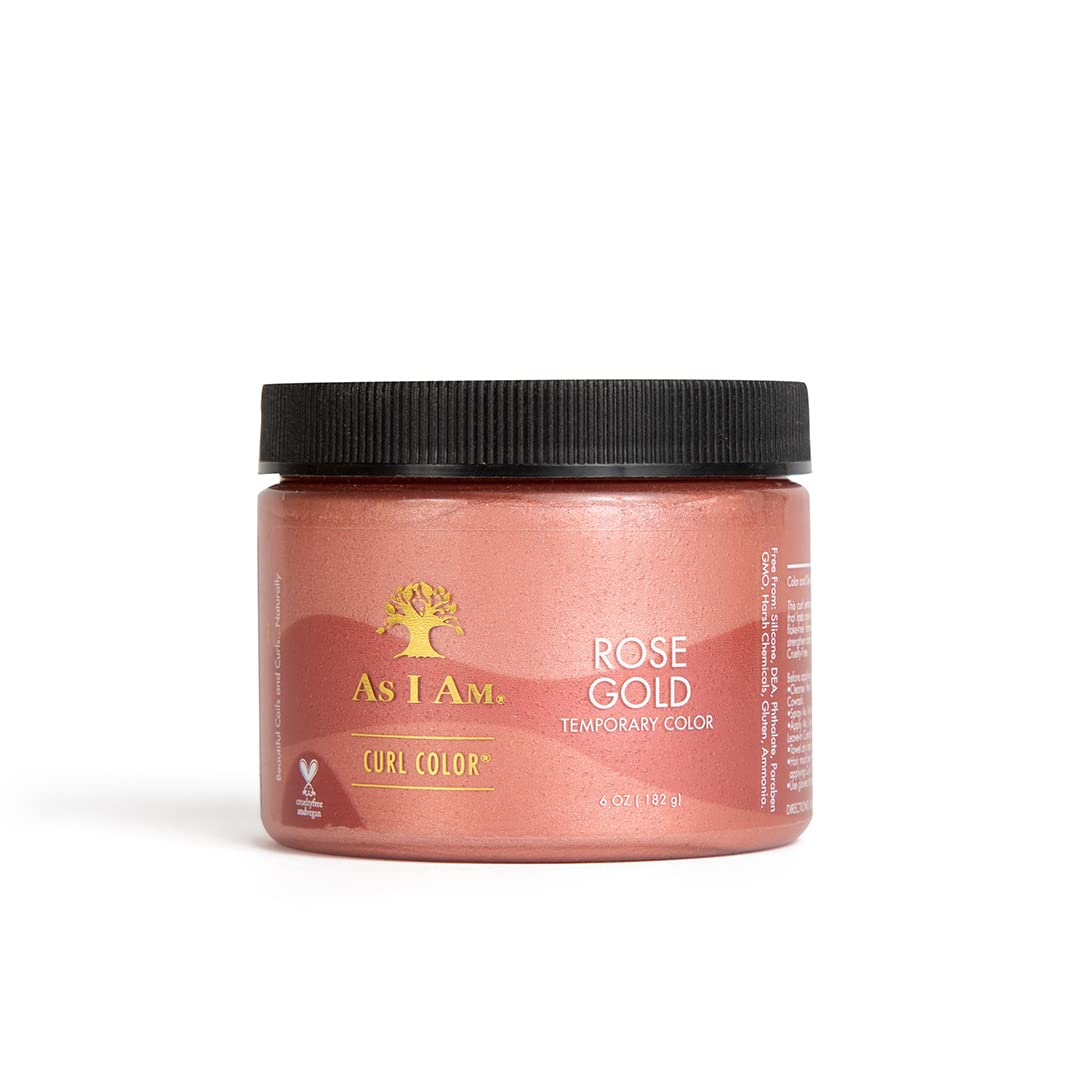 As I Am Curl Color – Rose Gold – 6 ounce – Color and Curling Gel – Temporary Color – Vegan and Cruelty Free As I Am Curl Color – Rose Gold – 6 ounce – Color and Curling Gel – Temporary Color – Vegan and Cruelty Free