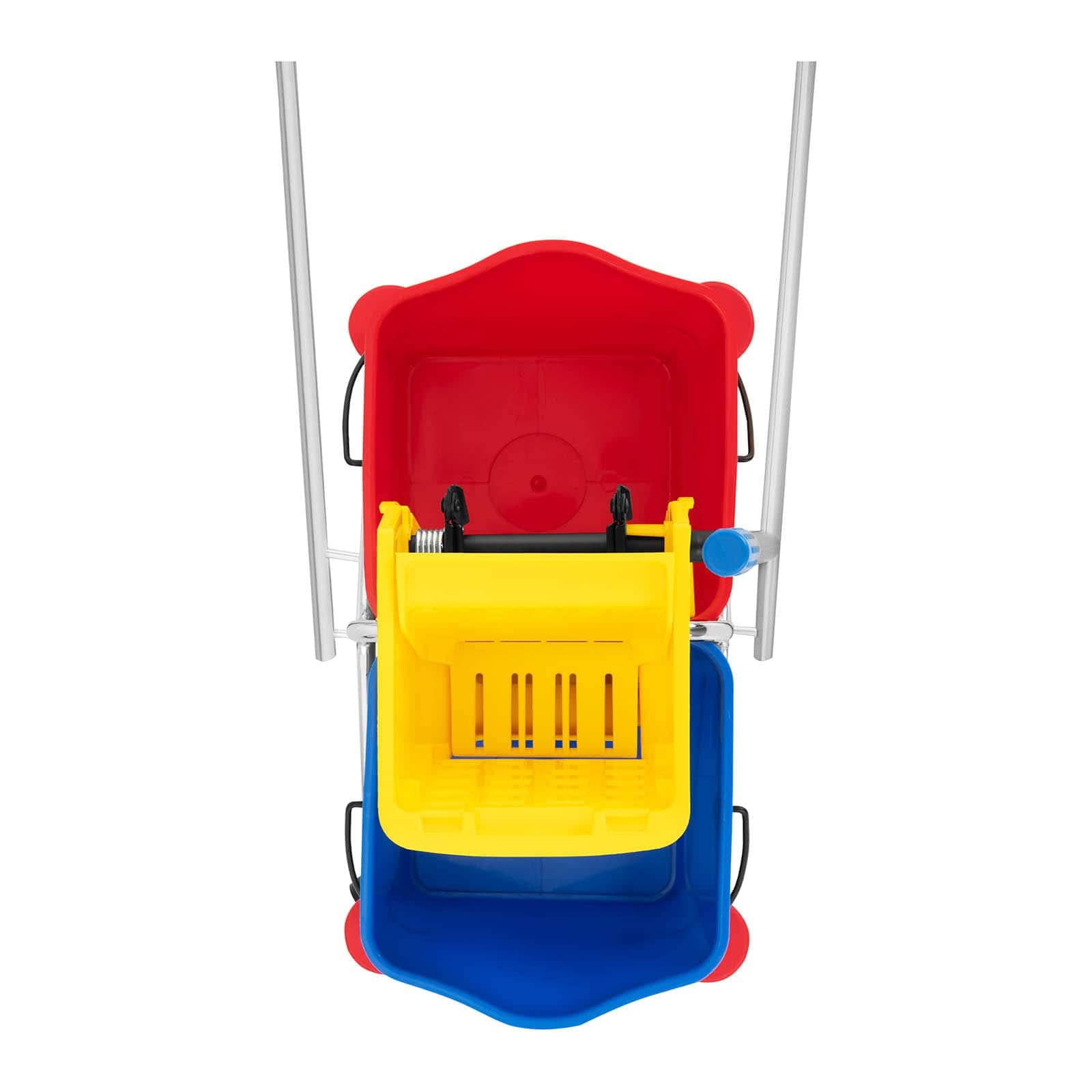 Carrello Pulizie Professionale Con Secchio Lavapavimenti Doppio E Strizzatore UNICLEAN 10 (48 litri, Plastica)