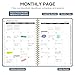 2026 Planner, Weekly and Monthly Calendar Planner, January 2026 - December 2026, Hardcover 2026 Calendar Book with Tabs For Women & Men, Inner Pocket, Spiral Bound, Perfect for Office Home School Supplies - A5 (6.3