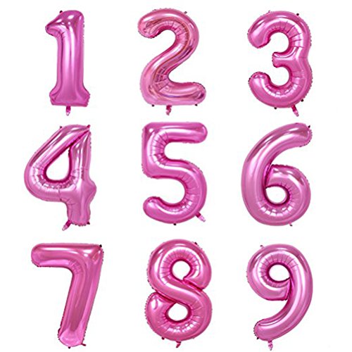 Image of Pink Number 5 Balloon, 40 Inch