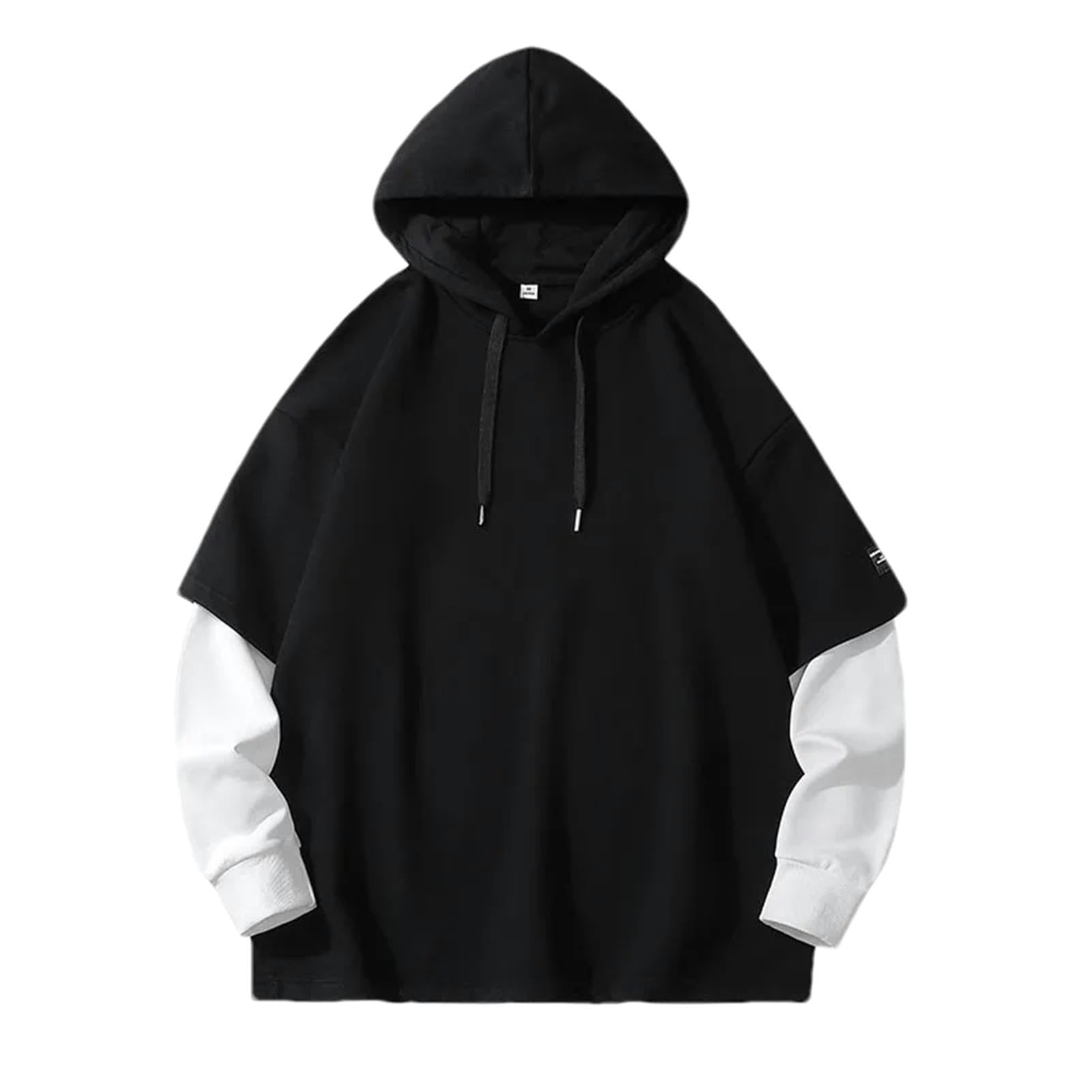 Męskie bluzy z kapturem męskie patchworkowe hip-hop japońska moda uliczna Harajuku bluza męska bluza z kapturem męskie bluzy