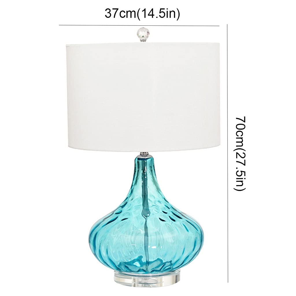 Verre De Rechange Bleu Pour Lampe De Table Ministérielle - Forme Cône - 19 Cm - Neuf