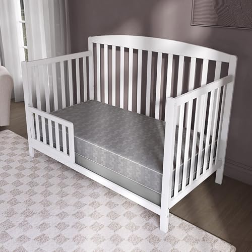 Image of Dream On Me Superior Slumber Mattress, Fits Standard Full-Size Cribs & Toddler Beds, Reversible Design, 52 inch x 28 inch x 6 inch, Waterproof Vinyl Cover, GREENGUARD Gold & BSA Certified