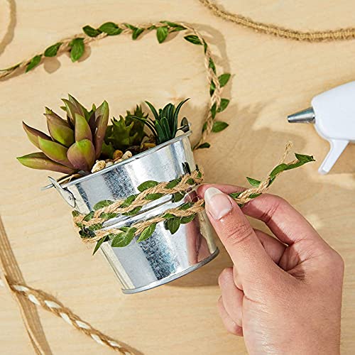 Natural Jute Rope Twine Strings For Crafts, Burlap Ribbon (6 Styles, Brown, 1 Yard) #TOP2