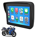 5" touch screen portatile GPS CarPlay Android Auto Moto Navigatore Wireless CarPlay impermeabile doppio Bluetooth GPS Navigazione Wireless CarPlay Android Auto