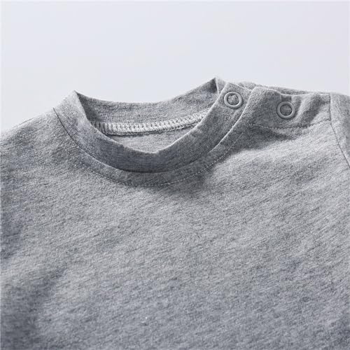 Toddler Short Sleeve Crewneck Tee Summer Basic Cotton Solid T Shirt Infant Boys Girls Undershirts Casual Uniform Shirts2