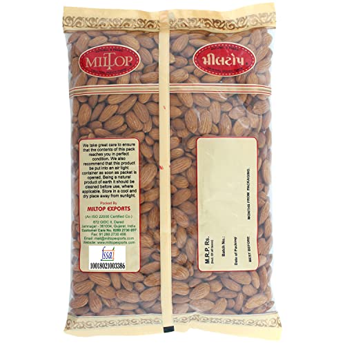 Image of Miltop California Almonds, 1kg & Miltop Premium Big Size Cashew Nuts W240, 1 kg