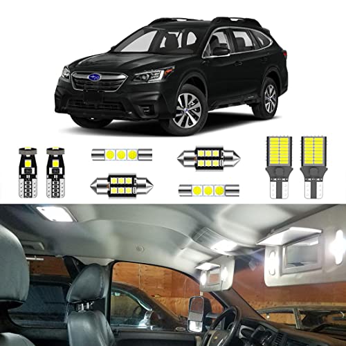 Kit interior de luces LED blancas para Subaru Outback miniatura 1