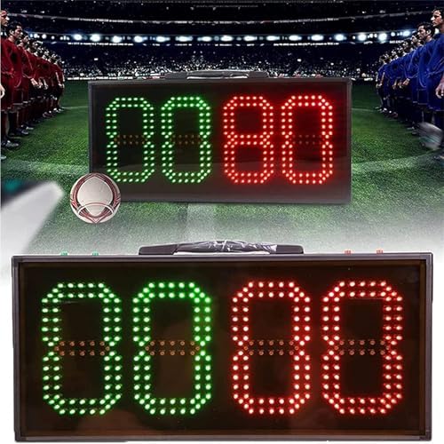 LED Soccer Substitution Board, Portable Electronic Player Change Display, Large Referee Equipment for Football Matches, Ideal for Coaches and Sports Teams