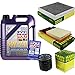 Produktbild QR-PARTS 69377166 Filter Set Inspektionspaket 5 Liter Motoröl Leichtlauf High Tech 5W-40 MANN-FILTER Innenraumfilter Luftfilter Ölfilter