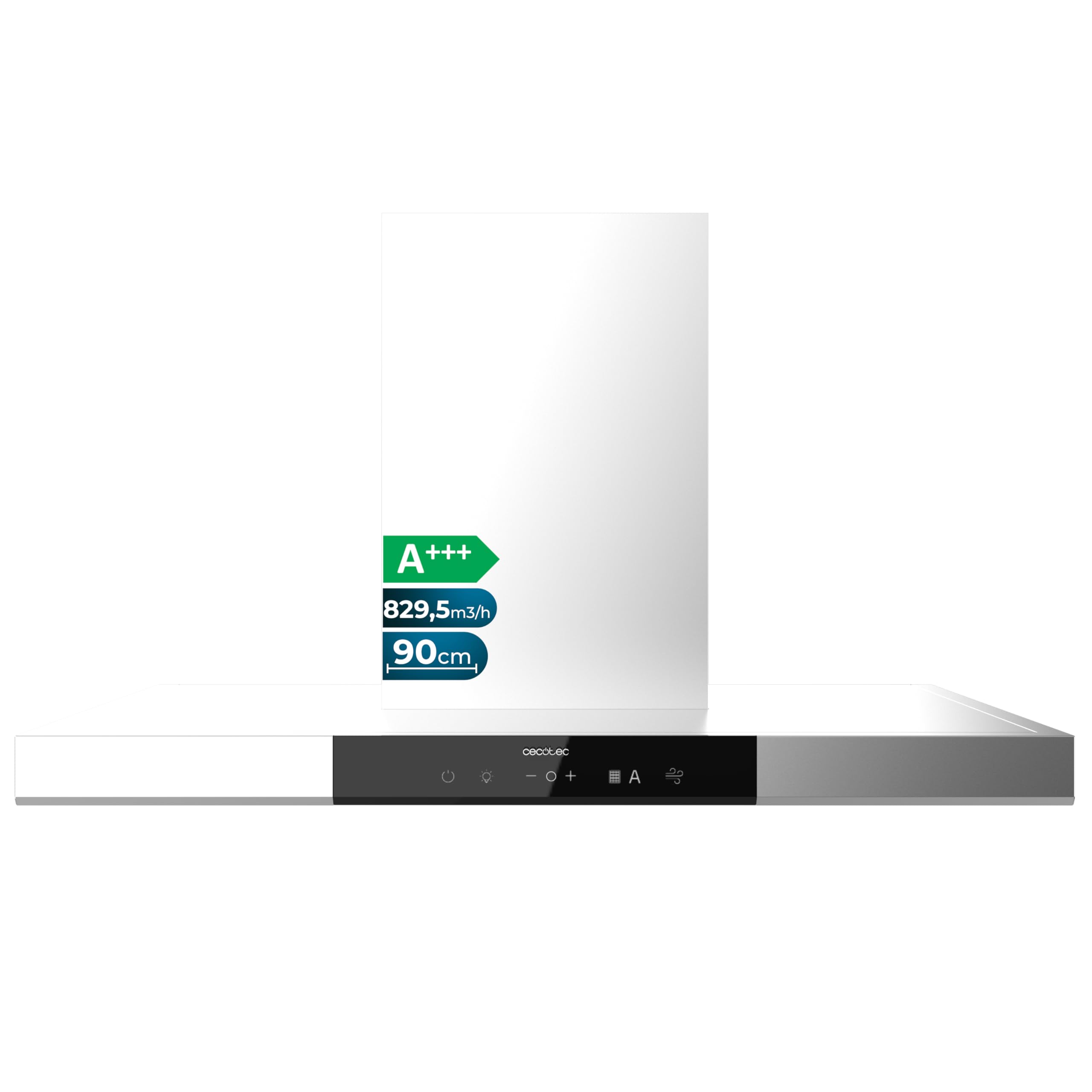 Cecotec Campana Extractora En forma de T 60 cm Bolero Flux TT 609500 Slim Inox A+++. Succión 829,5 m³/h, Hand Movement Control y Doble Booster, Filtros Lavables, Clase A+++, Heat Sensor — view 7