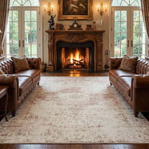 Washable Rugs 8x10 Area Rugs for Living Room, Large Rugs