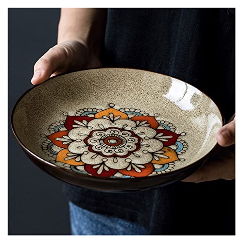 Prachtige kom Porseleinen Kom Chinese Keramische Salade Kom Huishoudelijke Persoonlijkheid Ronde Handgeschilderde… - Afbeelding 4