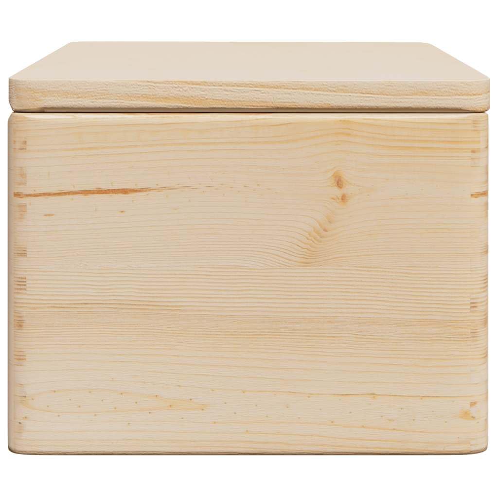 Holzkiste mit Deckel 40x30x23 cm Massivholz Kiefer Aufbewahrungsbox Allzweckkiste Holzbox Kiefer Natur