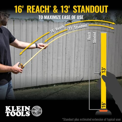 Ruban à mesurer robuste Klein Tools 9125AL avec lame renforcée de haute précision - 4
