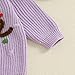 Toddler Girl 3rd Birthday Outfit Long Sleeve Knitted Pullover Top Fall Winter Embroidery Three Sweaters (Purple, 2-3 Years)
