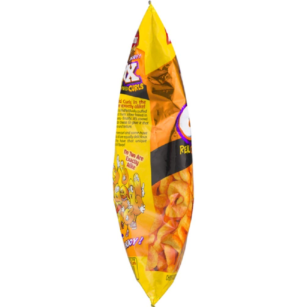 Bachman Jax Real Cheddar Cheese Puffed Curls 2.75 oz. Bag (4 Bags)