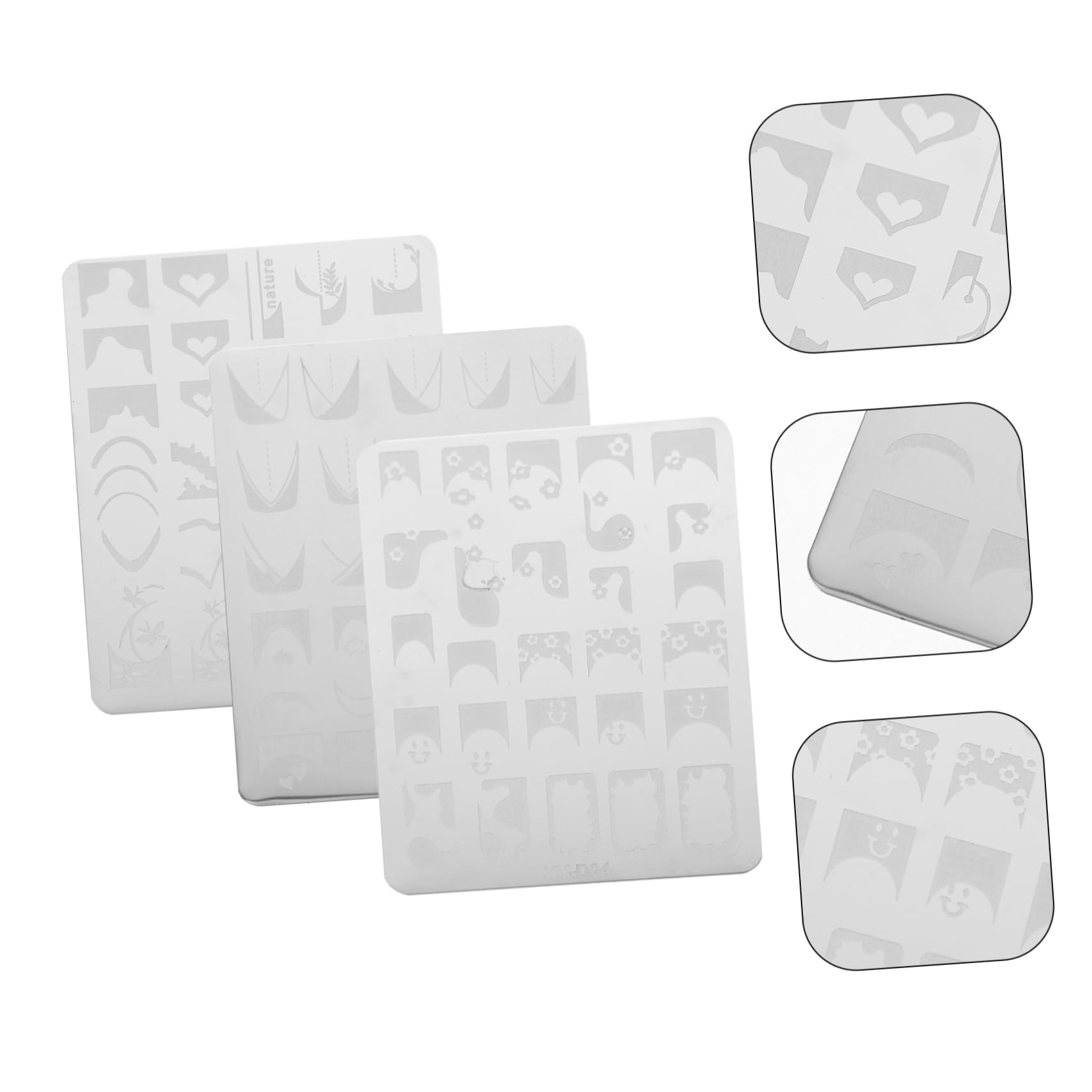 FOMIYES 9 Set Di Piastre Per Stampaggio Unghie Stencil Per Nail Art Per Unghie Forniture Per Nail Art Per Festival