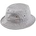 Cotton Bucket Hat Packable Sun Hat – Unisex Summer Travel Beach Fisherman Hat for Men Women Outdoor Fishing Hiking(L/XL, Grey)