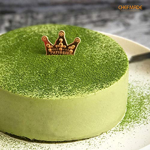 Chefmade Mousse Ring Mold, 8-Inch Round Non-Stick Seamless 18/8 Stainless Steel Food Molding #TOP4